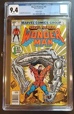 Buy Marvel Premiere 55 1st Solo Wonder Man Newsstand CGC 9.4 WHITE Pages🔥🔑💎 • 72.18£