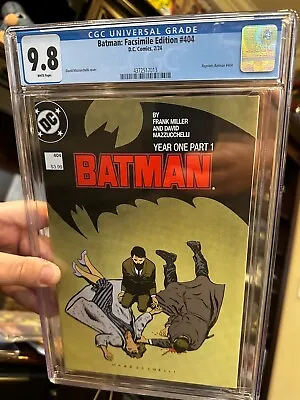 Buy Batman #404 Frank Miller Facsimile Reprint CGC 9.8 NM/M Gorgeous Gem Wow • 35.18£