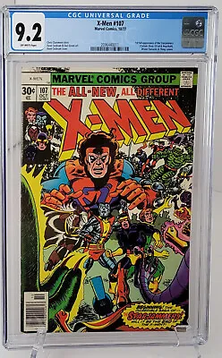 Buy Marvel Comics X-Men #107  1st Starjammers 10/77 KEY CGC 9.2 • 379.61£