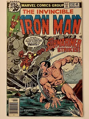 Buy Iron Man #120 (1978) Vs Namor + 1st Appearance Of Justin Hammer (VF/8.0) KEY MCU • 35.58£