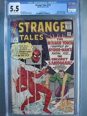 Buy Strange Tales #115 CGC 5.5 Marvel Comics 1963 Origin Of Doctor Strange • 365.80£