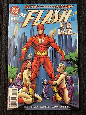 Buy Flash (2nd Series) #113 VF; DC | Mark Waid Race Against Time 1 - We Combine Ship • 2£