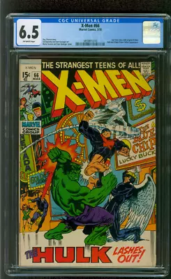 Buy X-Men 66 CGC 6.5 Sal Buscema Hulk 3/1970 WOW • 183.88£