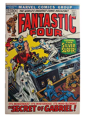 Buy Fantastic Four #121 Silver Surfer Gabriel 1972 Marvel Raw Vintage Comic VF/VF+ • 41.51£