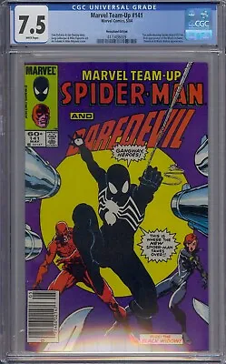 Buy Marvel Team-up #141 Cgc 7.5 Spider-man 1st Black Costume Newsstand White Pages • 83.01£