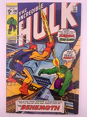Buy Incredible Hulk #136 Vs Bohemoth - Fine/Very Fine 7.0 • 18.97£