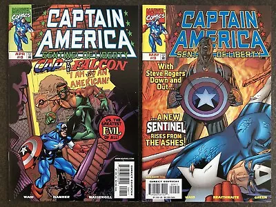 Buy Captain America Sentinel Of Liberty 8 & 9 1st Falcon Sam Wilson Nm Originalowner • 17.97£
