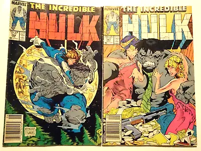 Buy Incredible Hulk # 347 Print Flaw & #344 [1988] Iconic Todd McFarlane Cover • 64.34£