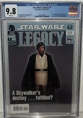 Buy Star Wars Legacy #7 1st Print Cgc 9.8! 1st App Of Force Ghost Luke Skywalker! • 118.55£