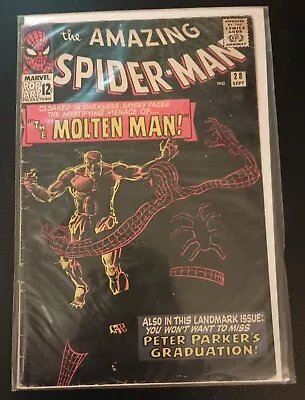 Buy Amazing Spider-Man #28 Ditko 1st/Origin Molten Man  At Least Fine (opinion) • 135.12£