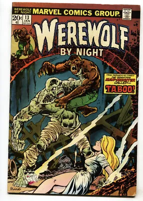 Buy Werewolf By Night #13 - 1973 - Marvel - FN - Comic Book • 63.13£