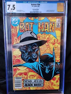 Buy DC Comics Batman #386 - CGC 7.5 - 1st Black Mask • 79.06£
