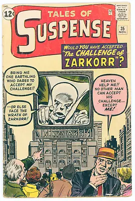 Buy Tales Of Suspense #35 (1962)  Silver Age ⭑ Watcher Prototype! ⭑ ZARKORR! • 57.30£