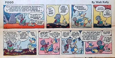 Buy Pogo By Walt Kelly - Full Color Sunday Comic Page - April 3, 1960 • 1.99£