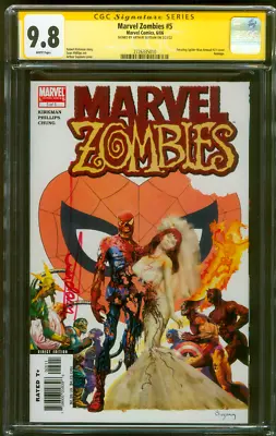 Buy Marvel Zombies 5 CGC 9.8 SS Suydam Amazing Spider Man Annual 21 Homage 6/06 • 275.92£