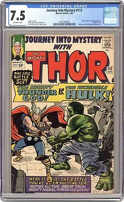Buy Thor Journey Into Mystery #112 CGC 7.5 1965 4301299006 • 549.47£