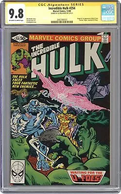 Buy Incredible Hulk #254 CGC 9.8 SS Milgrom 1980 2682388003 • 329.75£