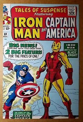 Buy Captain America Iron Man Tales Of Suspense 59 Marvel Comics Poster By Jack Kirby • 11.84£