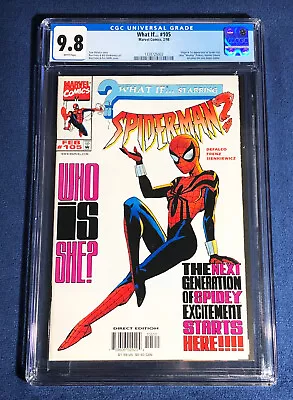 Buy What If #105 CGC 9.8 -- 1st App May  Mayday  Parker -- Now In Spider-verse 2 • 699.58£