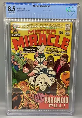 Buy Mister Miracle #3 - DC - 1971 - CBCS 8.5 - 1st App Of Dr. Bedlam • 79.94£