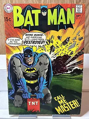 Buy Batman 215 (DC 1969) Irv Novick TNT Wayne Manor Explosion! VG • 19.29£