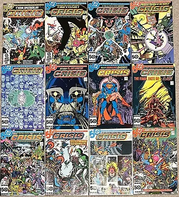 Buy Crisis On Infinite Earths #1-12 Complete *1985 Dc*death Of Supergirl*flash Nm/vf • 79.05£