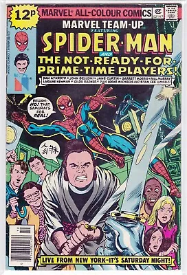 Buy MARVEL TEAM-UP #74 1978 Spider-Man + The Not-Ready-For-Prime-Time-Players UK FN- • 5.50£