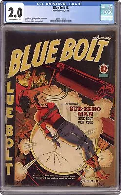 Buy Blue Bolt Vol. 1 #8 CGC 2.0 1941 4202522010 • 194.67£