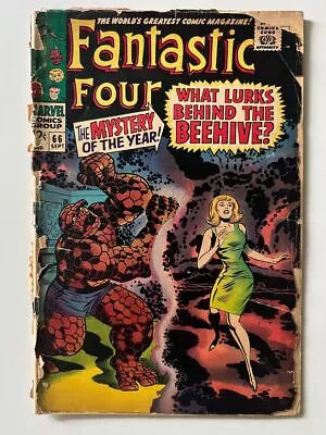 Buy Fantastic Four #66 (1967) 1st App. Him Detached Cover • 7.99£