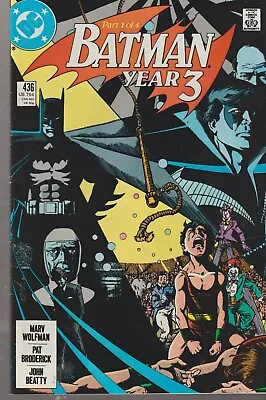 Buy Dc Comics Batman #436 (1989) 1st Print F+ • 6.95£