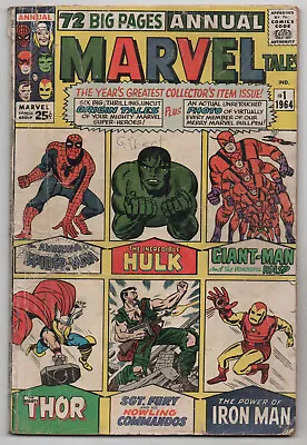 Buy Marvel Tales Annual 1 1964 GD Amazing Fantasy 15 Hulk 1 Tales Suspense 39 • 138.24£