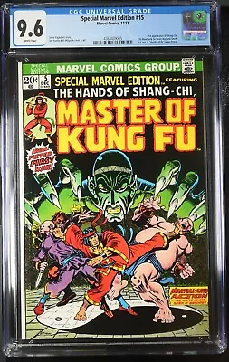 Buy 1973 Special Marvel Edition 15 CGC 9.6. 1st Appearance Of Shang-Chi. • 1,198.40£