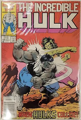 Buy Incredible Hulk (1962) #326 Newsstand Grey Hulk Banner Vs Green Hulk Jones Fn/vf • 4.79£
