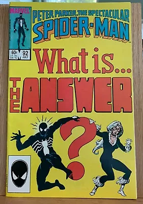 Buy Peter Parker, The Spectacular Spider-Man.  #92.  July 1984 • 11.86£