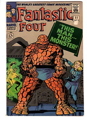 Buy Fantastic Four #51 (1966) - Grade 4.5 - 1st Appearance Of Negative Zone! • 79.16£