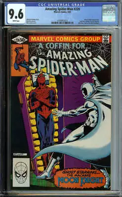Buy Amazing Spider-man #220 Cgc 9.6 White Pages // Moon Knight Appearance 1981 • 158.12£