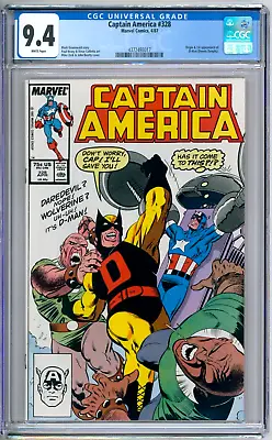 Buy Captain America 328 CGC Graded 9.4 NM Marvel Comics 1987 • 47.93£