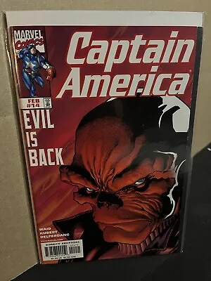 Buy Captain America 14 🔥1998 RED SKULL Cover🔥Evil Is Back🔥Marvel Comics🔥NM • 6.39£