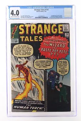 Buy Strange Tales #110 - Marvel Comics 1963 CGC 4.0 1st Appearance Of Doctor Strange • 1,778.08£