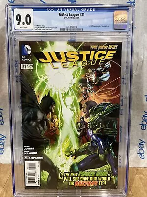 Buy DC's JUSTICE LEAGUE #31 CGC-Grade 9.0 [2014] 1st App. Jessica Cruz; New Slab! • 23.14£