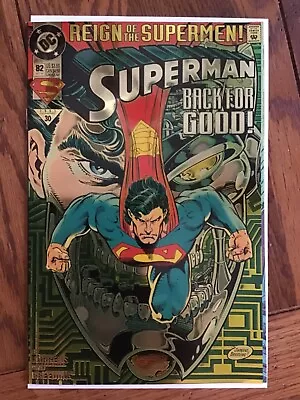 Buy Superman #82 Reign Of The Supermen Superboy Steel Gold Chromium Variant • 10.43£