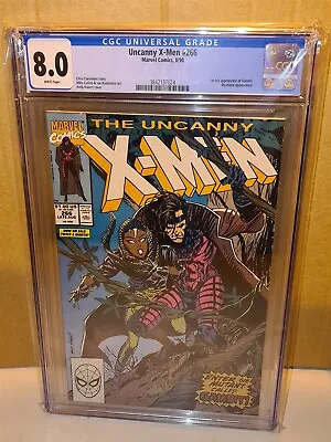 Buy Uncanny X-men #266 Cgc 8.0 White Pages 1st App Gambit Marvel 1980 (sa) • 79.99£