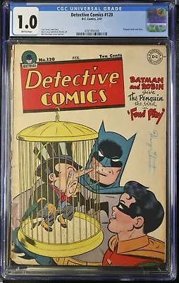 Buy 1947 Detective Comics 120 CGC 1.0 Classic Penguin Cover. RARE! • 559.66£