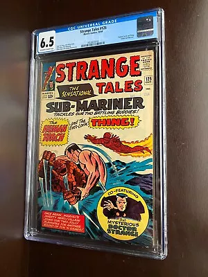 Buy Strange Tales #125 (1964)  / CGC 6.5 / Human Torch And Thing Battle Sub-Mariner • 103.14£