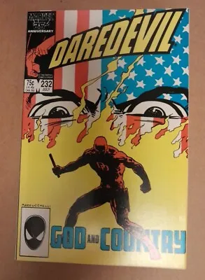 Buy Daredevil 232 - 1st Appearance Nuke - 1st Print Marvel 1986  Key Hot Series • 10£