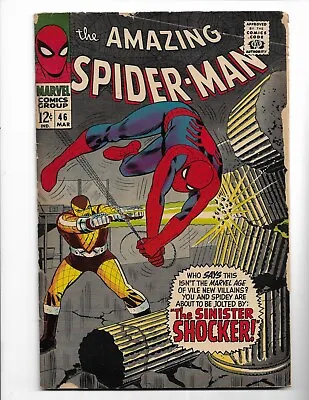Buy Amazing Spider-man 46 - Vg 4.0 - Origin & 1st Appearance Of The Shocker (1967) • 103.92£