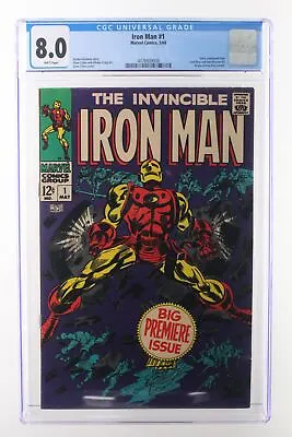 Buy Iron Man #1 - Marvel Comics 1968 CGC 8.0 Story From Iron Man And Sub-Mariner • 1,150.31£