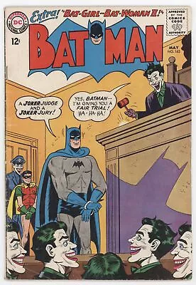 Buy Batman 163 DC 1964 VG FN Sheldon Moldoff Joker Judge Jury Police Robin • 156.48£