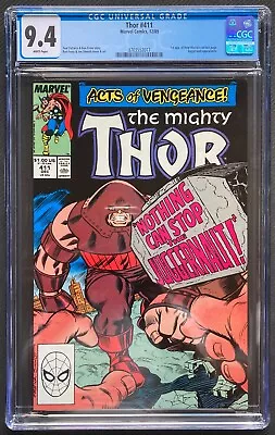 Buy Thor #411 CGC 9.4. Marvel 1989. 1st Appearance Of New Warriors. • 47.30£
