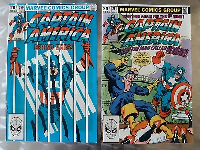 Buy Marvel Captain America #260 & #261 Bronze Age Originals 1981 • 14£